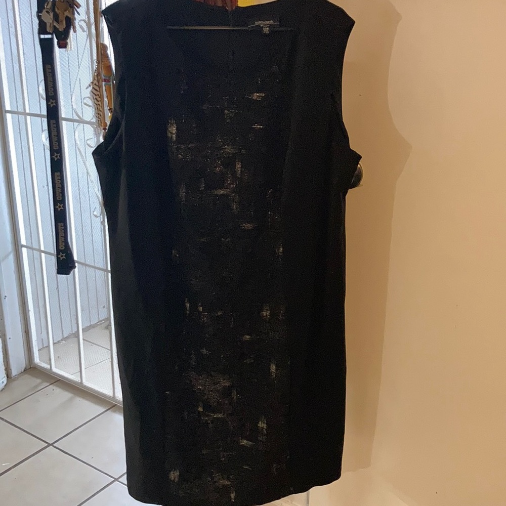 Black and gold dress